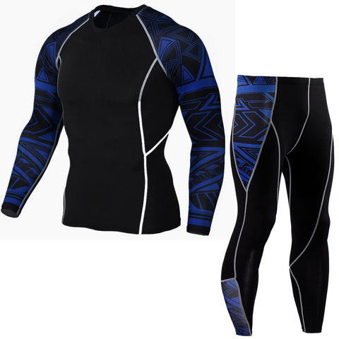 Thermal Mens Underwear   Long Sleeve Fitness Tights Men's Compression Elasticity Quick Dry Breath  Men's Thermal Underwear  4XL